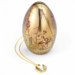 Harry Potter - Harry Potter Boxed Golden Egg Gift Tin with Necklace - Gold - CaratShop