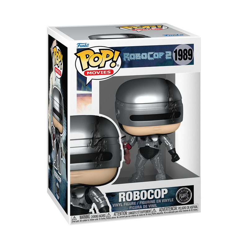 Funko POP!Movies: Robocop S2- Robocop (Metallic) 1989 chase