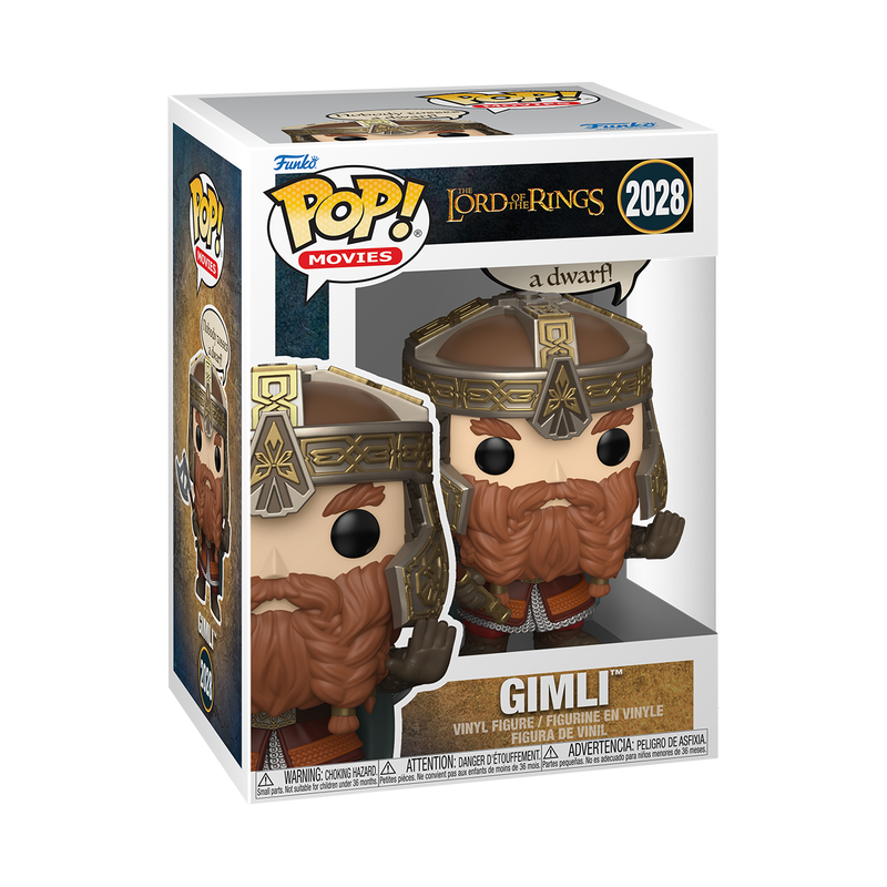 Funko POP! Movies: Lord of the Rings - Gimli (Nobody Tosses a Dwarf) 2028