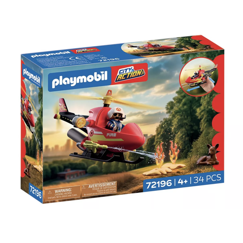 Playmobil City Action - Helicóptero dos bombeiros 72196