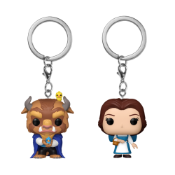 Funko POP! Disney - Beauty and the beast S5: Keychain Belle & Beast 2 - Pack