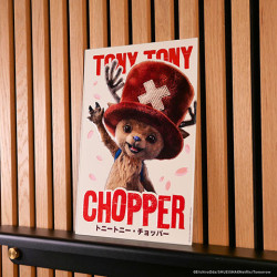 One Piece - Tony Tony Chopper - Placa Decorativa Redonda em Alumínio