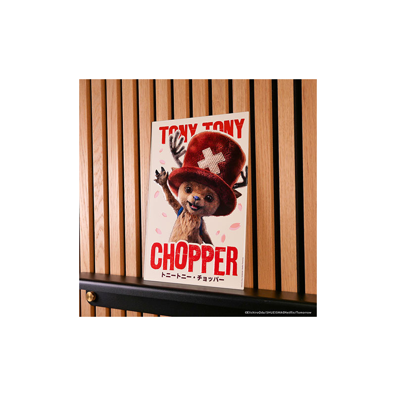 One Piece - Tony Tony Chopper - Placa Decorativa Redonda em Alumínio