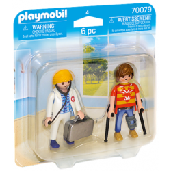 Playmobil: Duo Pack - Pack Duplo Médica e Paciente 70079