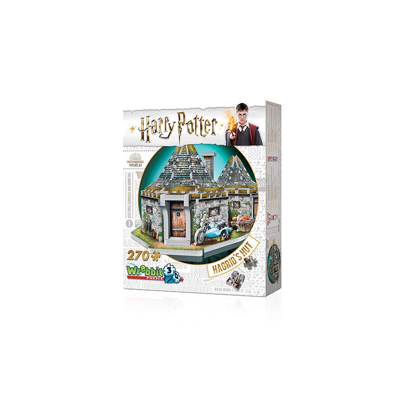 Wrebbit 3D Puzzle - Harry Potter - Hagrid’s Hut -Cabana do Hagrid