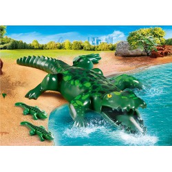 Playmobil : Family Fun :Crocodilo com bebés 70358