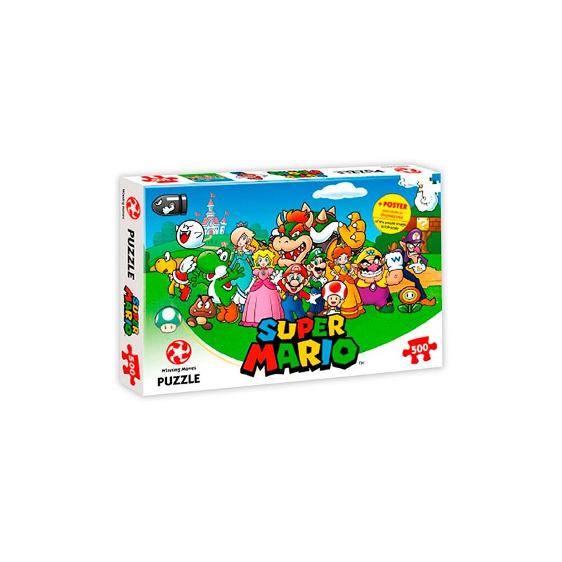 Puzzle Super Mario  Nintendo Mario e Amigos 500 peças