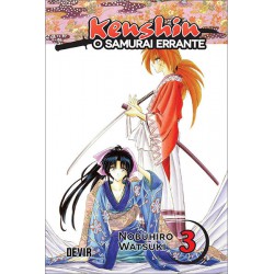Livro Mangá -Livro Mangá - Kenshin, n.º 3 - O Samurai Errante  - Uma razão para Agir