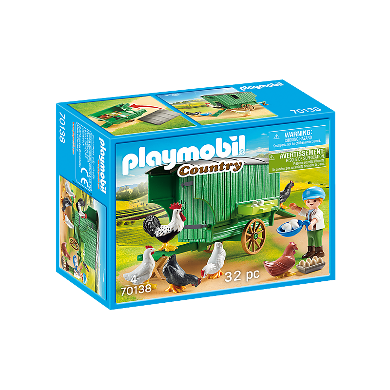 Playmobil - Country - Galinheiro Móvel -70138