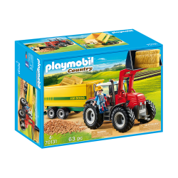Playmobil -    Country - Trator com Reboque -70131