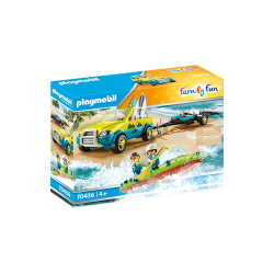 Playmobil: Family Fun -  Carro de Praia com Canoa 70436