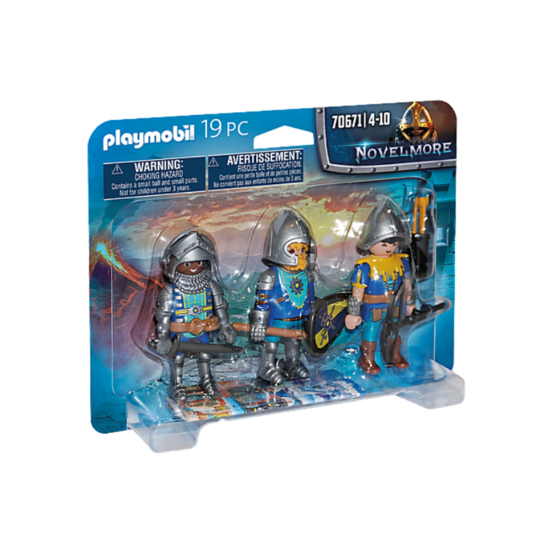 Playmobil: Novelmore - Set de 3 Cavaleiros 70671