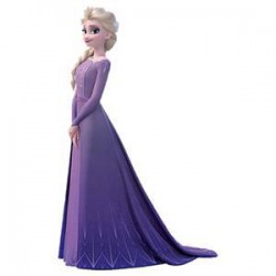 Bullyland - Disney  Frozen II- Elsa c/ Vestido Roxo