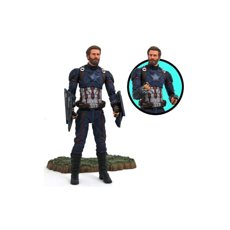 Diamond Select Toys: Marvel Select - Vingadores Infinity War - Capitão América