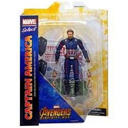 Diamond Select Toys: Marvel Select - Vingadores Infinity War - Capitão América