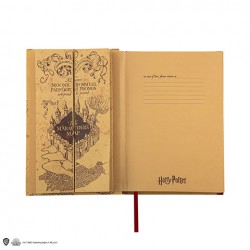 Notebook - Harry Potter - Marauder’s map com mapa A5 incluido