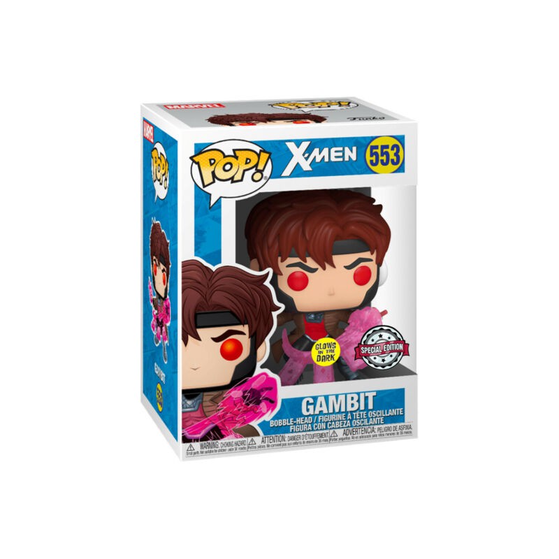 Funko Pop! Heroes: X-Men - Gambit with Cards(Glows in the Dark) (Exclusive) 553