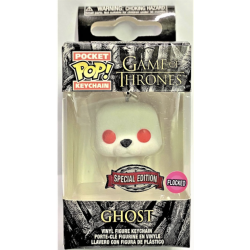 Funko POP! Keychain: Game of Thrones - Ghost (Flocked) - Exclusive