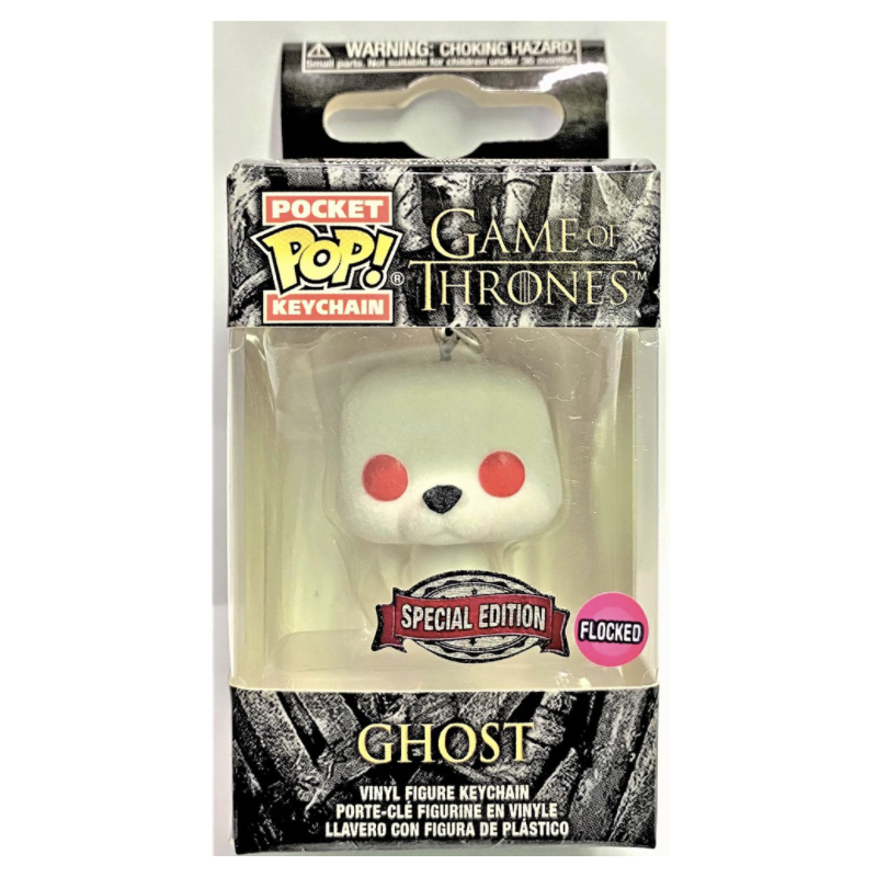 Funko POP! Keychain: Game of Thrones - Ghost (Flocked) - Exclusive