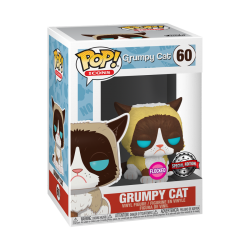 POP Funko:POP Icons: Grumpy Cat  (Flocked) Special Edition 60