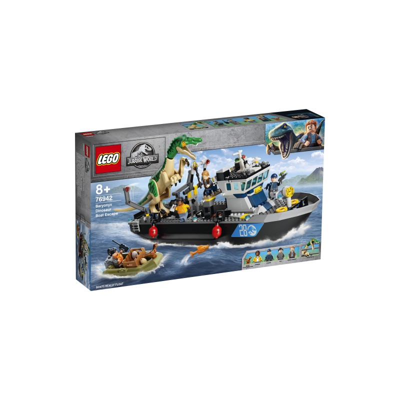 LEGO:Jurassic World- Fuga de Barco do Dinossauro Baryonyx 7692