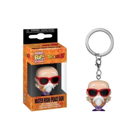 Funko POP! Keychain: DBZ - Master Roshi (Peace Sign)